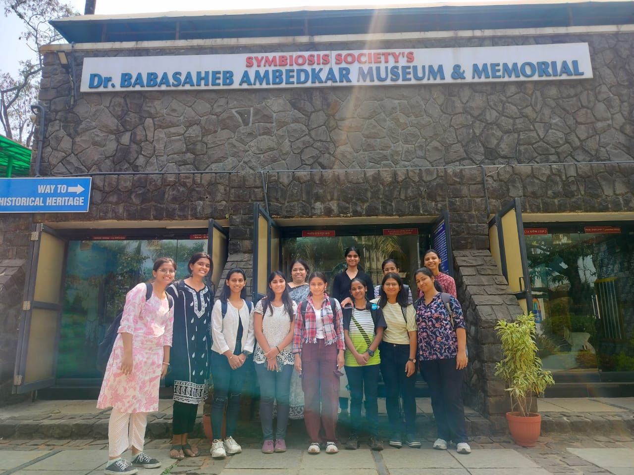 Dept of Politics and PA students at Ambedkar Museum